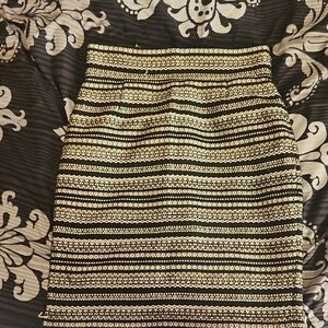 Black and Gold Women's Skirt